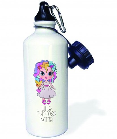 Personalised Little Princess Aluminum Water Bottle for Kids
